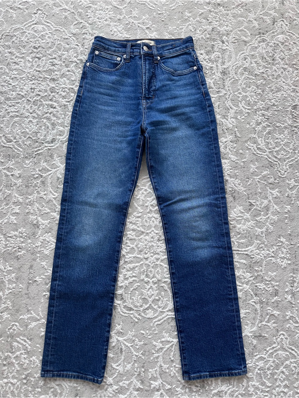 Madewell Women’s 90s Straight Jeans Size 24 Medium Wash High Rise Denim